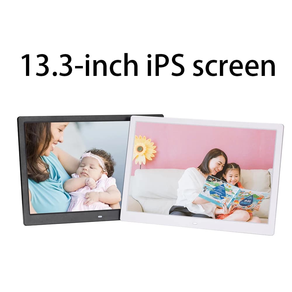13 inch digital photo frame IPS 1280X800 HD Full view VCD DVD Video play MPEG4 JPEG BMP MP3 player WMA