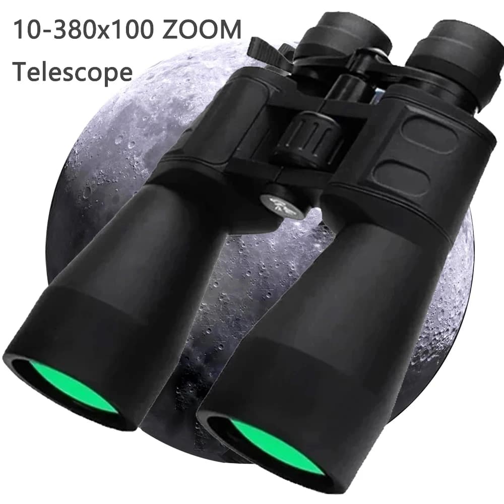 Binocolo potente 10-380x100 Telescopio a lungo raggio Zoom HD BAK4 Monoculare professionale ad alto ingrandimento per il turismo di caccia