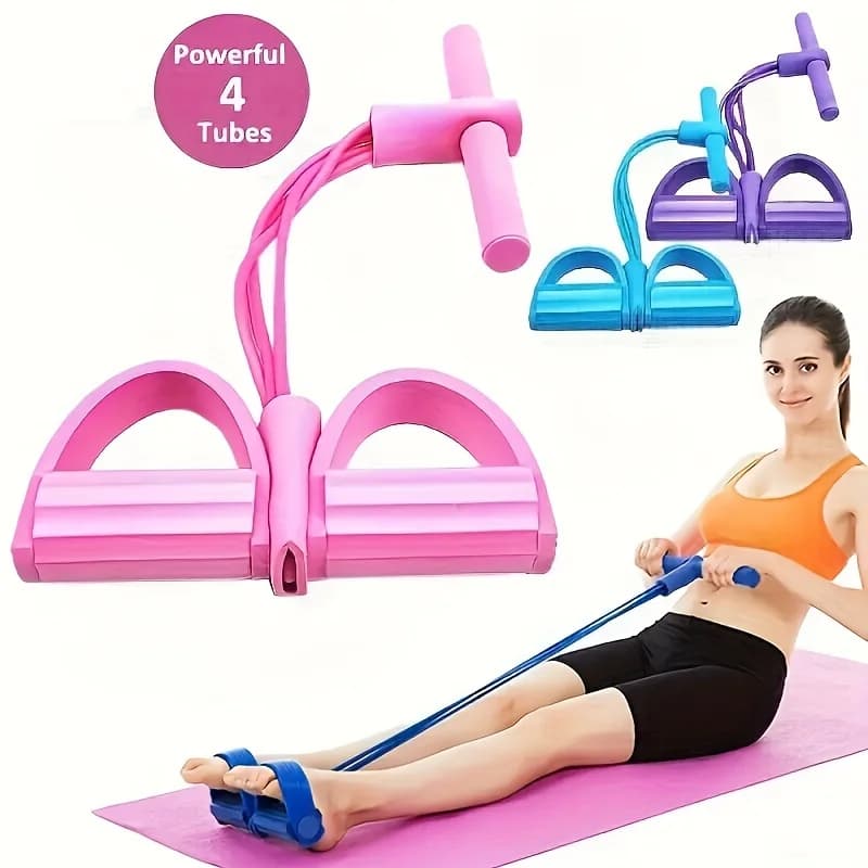Set of resistance bands for home gym, abdominal exercises equipment, accessories for rowers, improve strength and flexibility!