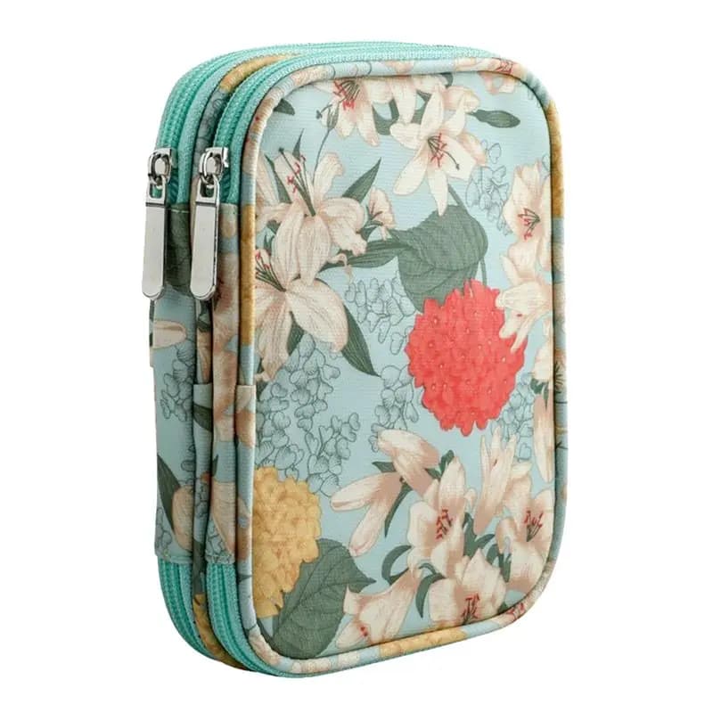 Organizer per borsa da uncinetto ABXF, kit per lavori a maglia, strumenti per uncinetto, per uncinetti circolari, kit da cucito, borsa B