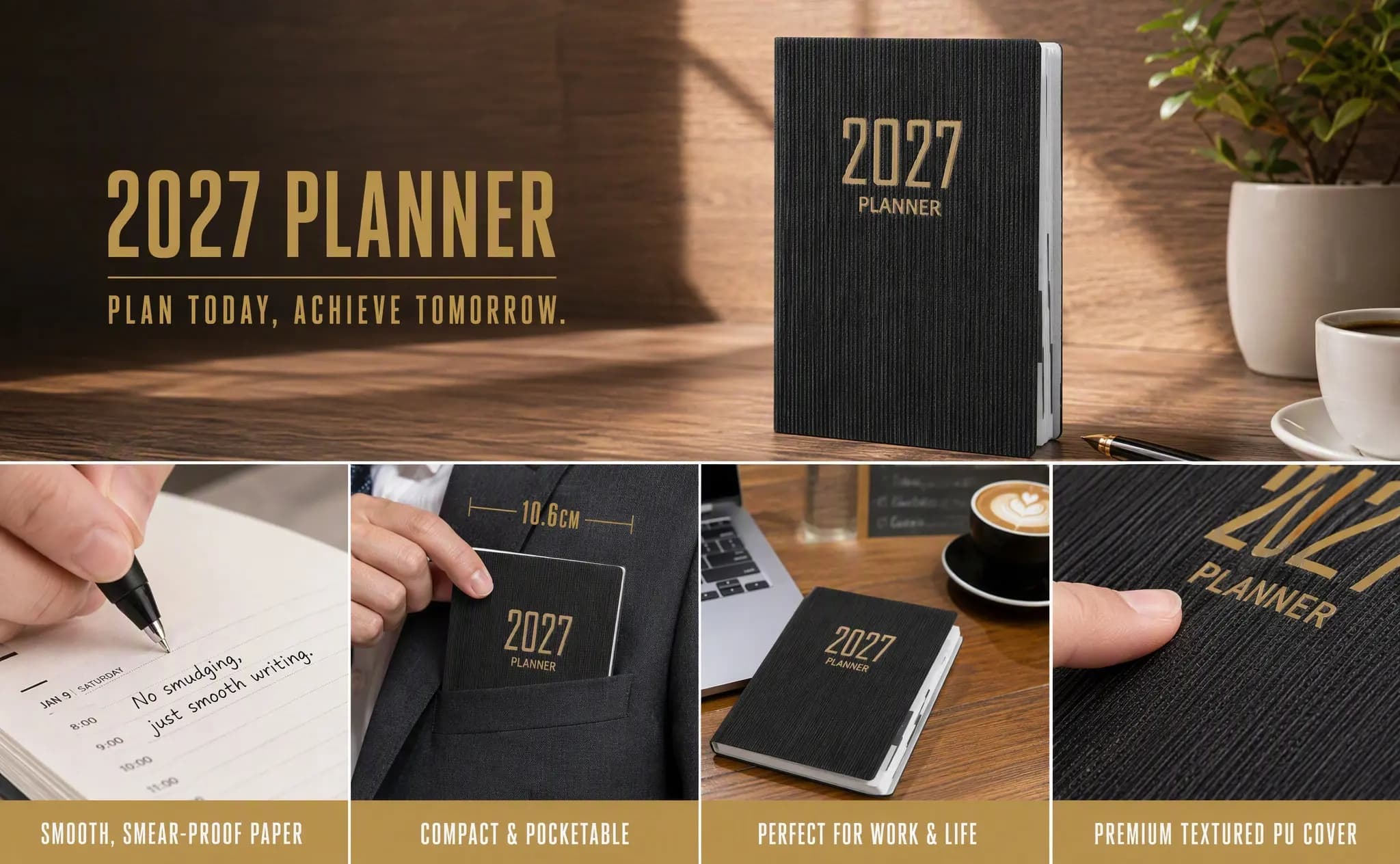 2027 Pocket Size Agenda Notebook A7 Daily Planner Organizer Student Teacher Schedule Calendar Journal 2027 Planner Calendar