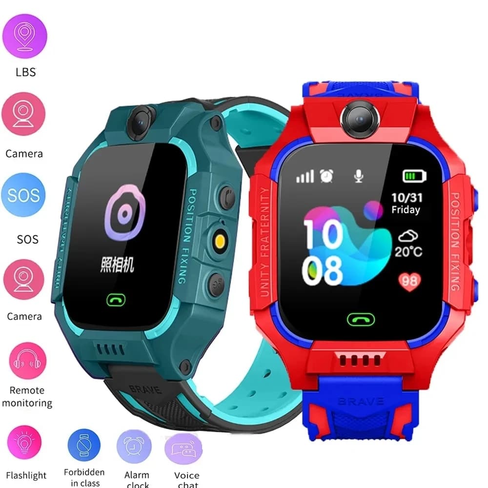 2026 Nuovi Bambini Astuto Della Vigilanza SOS LBS Posizione Della Macchina Fotografica 2G Sim Card Chiamate IP67 Impermeabile Localizzazione GPS Bambino Smartwatch Ragazzo Ragazza Regali