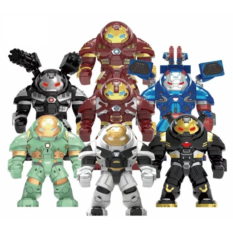 Marvel Superhero Building Block Hulk Mecha, Iron Man giocattolo per adulti, Building Block assemblato, giocattoli Puzzle per bambini, regalo di compleanno