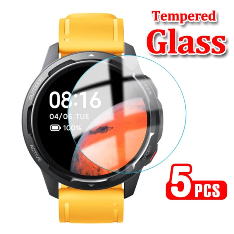 Pellicola in vetro temperato per Xiaomi Mi Watch S1/S1 Active Smartwatch 9H Proteggi schermo trasparente resistente ai graffi