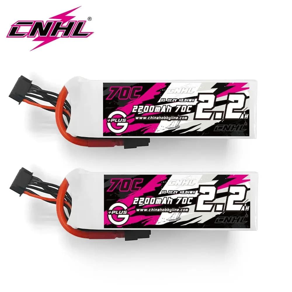 2 pz CNHL 6S Lipo Batteria 2200 mAh 22.2 V 70C Con XT60 EC3 Spina Per RC Aereo Quadcopter Elicottero Drone FPV Auto Barca Hobby