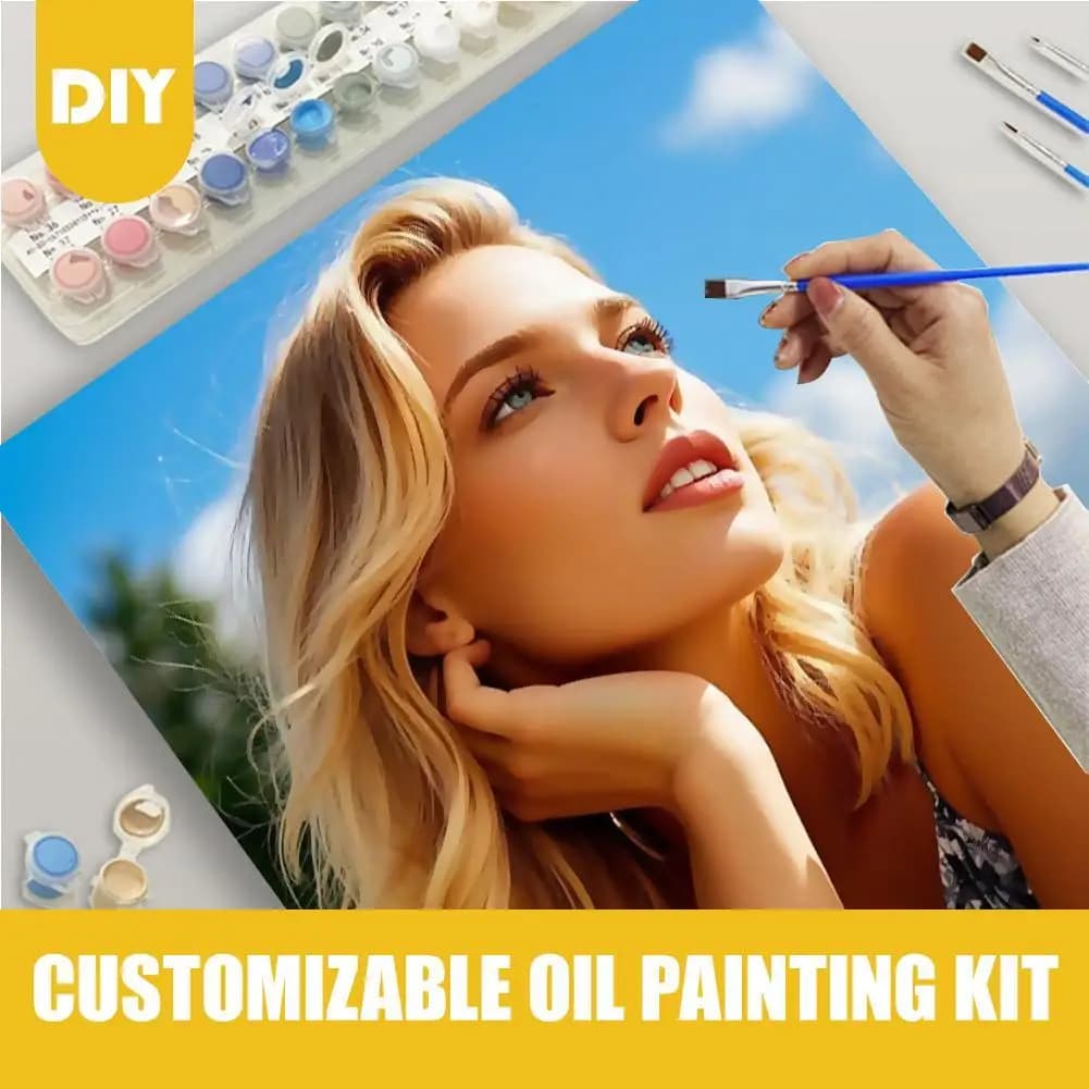 Personalized Oil Painting Kit Digital Oil Painting DIY Acrylic Paint Digital Art Gift For Family And Friends