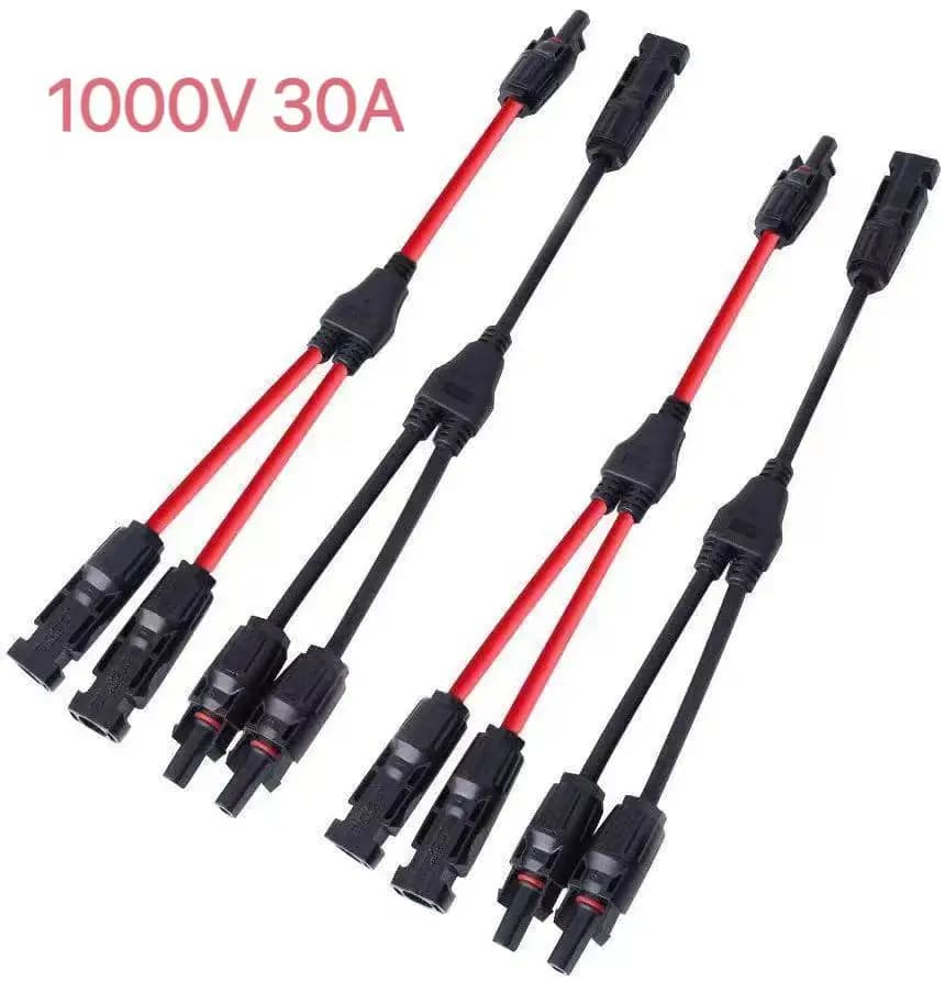 Spina di derivazione a Y da 1 a 2 Connessione parallela Connettore solare Adattatore da pannello fotovoltaico del gruppo piastra batteria Linea di gruppo fotovoltaico RV