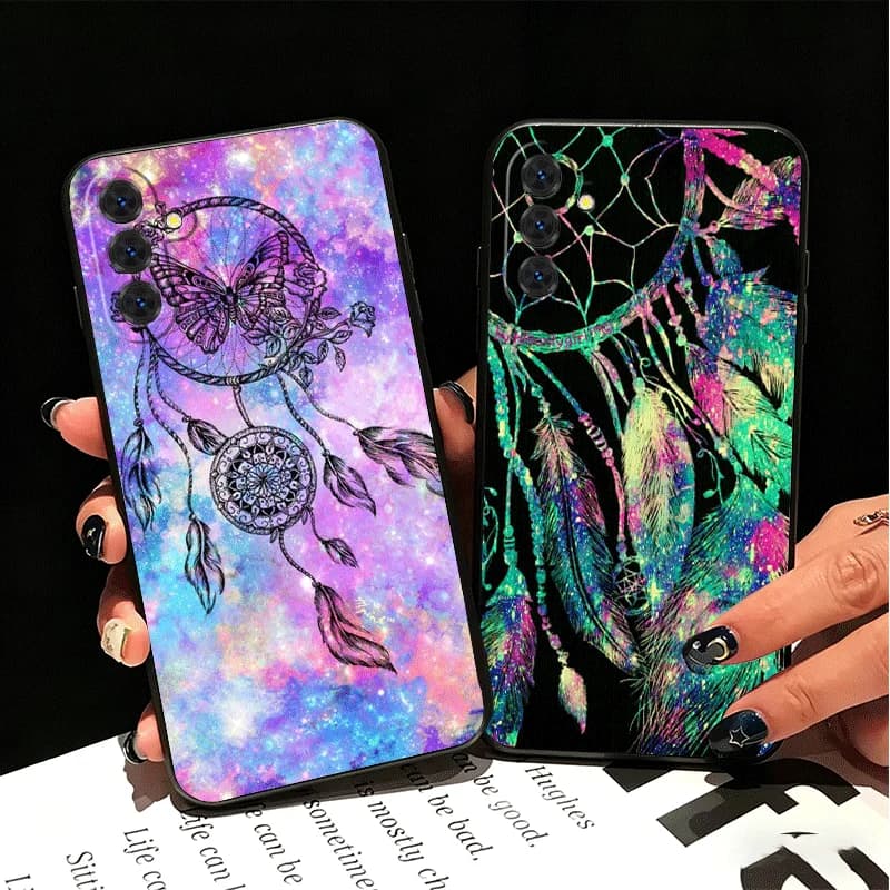 Mandala Dreamcatcher Silicone Phone Case for Samsung A17 A16 A15 A14 A13 A57 A56 A55 A54 A53 A37 A36 A35 A34 A33 A27 A26 A25 A24