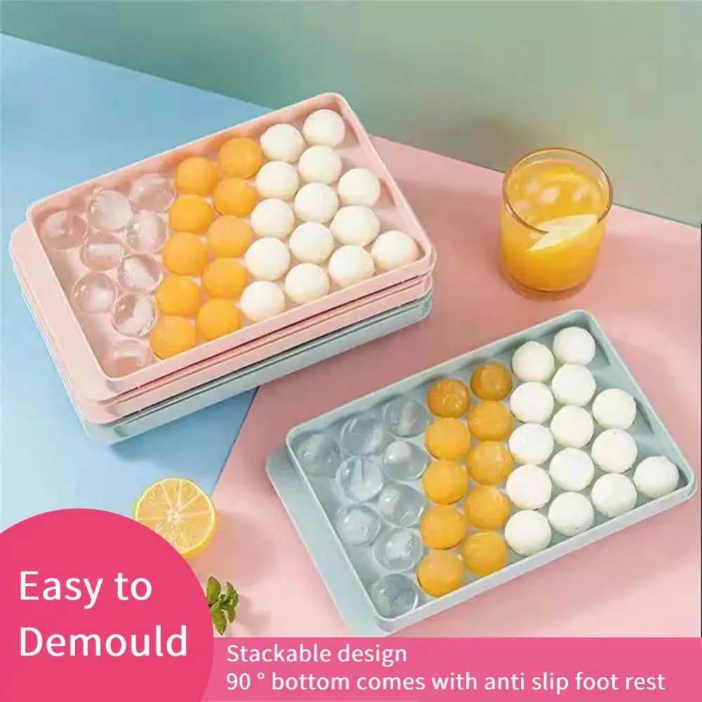 Bolo Hockey Round rombo Ice Mold Ice Boll Tray Maker plastica Ice Mold Ice Ball Mold Food Grade Mold Kitchen Gadge