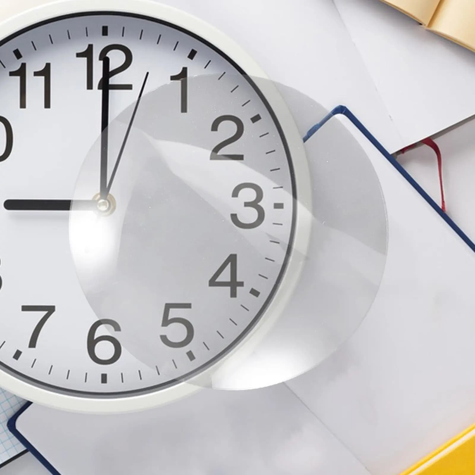 Transparent Dome Glass for Wall Clock, Fa-da-te Replacement for Glass Convex Front Vase Shape