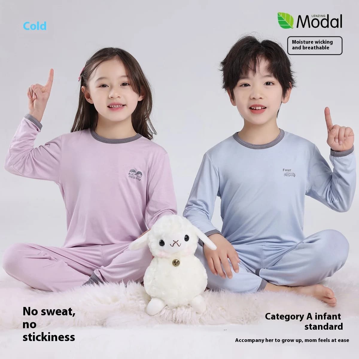 2025 Nuovi pigiami per bambini adolescenti Set Pigiama modale estivo Ragazzi Ragazze Homewear Bambino Sottile Aria condizionata Abiti Indumenti da notte in seta di ghiaccio