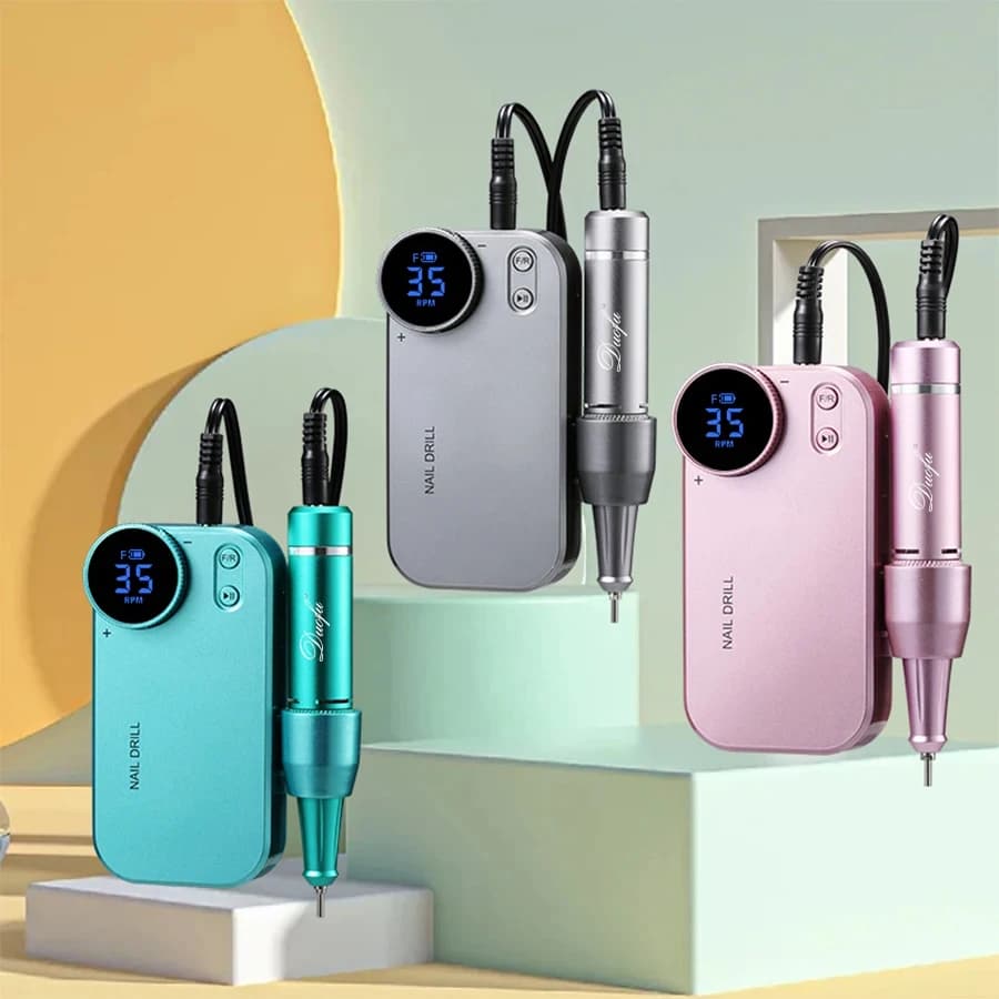 35000PRM Portatile Nail Drill Elettrico Ricaricabile Nail File Macchina per Unghie Smalto Semipermanente Rimozione per Salon Casa Per Regalo