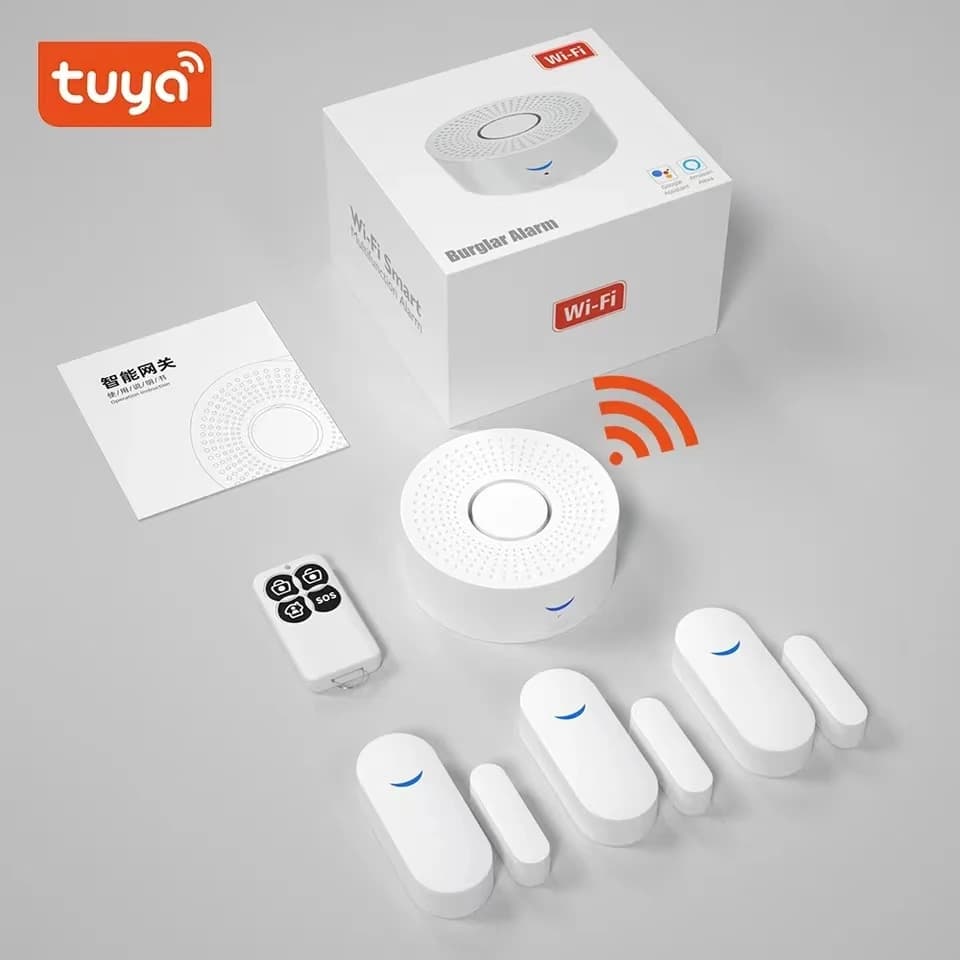 Tuya Wifi Sistema di Allarme Casa Intelligente 433 mhz Antifurto Sirena di Allarme Vita Intelligente App di Controllo Kit di Allarme Casa Senza Fili