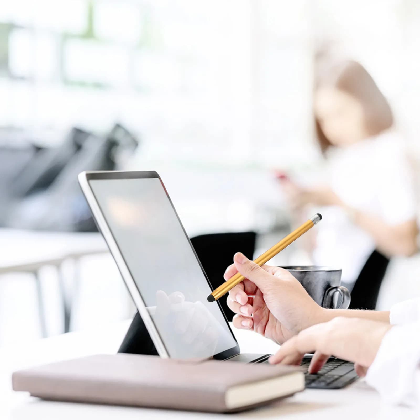 Penna Stilo Universale Capacitiva per Touch Screen, Tablet e Telefoni Cellulari, Stilo di Precisione in Lega di Alluminio per Disegno e Scrittura