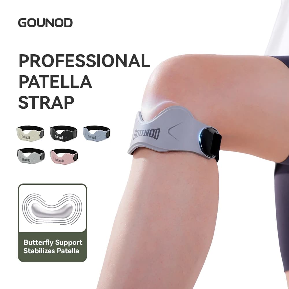 Patellar Compression Band Silicone Squat Anti-Slip Patellar Band stable Volleyball Gel Ring Portable Shock Absorption Badminton