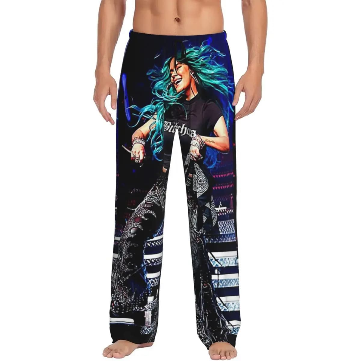 Custom Karol G Pajama Pants Men Sleepwear Sleep Lounge Bottoms with Pockets