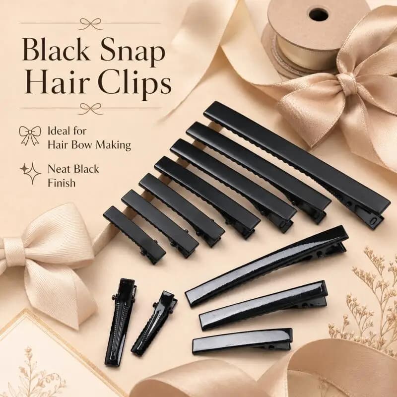 25/50/100PCS Metal Alligator Clips Duckbill Clips 3.2~7.5cm Single-Tooth Alligator Hair Clips Hairstyling Tool Accessories