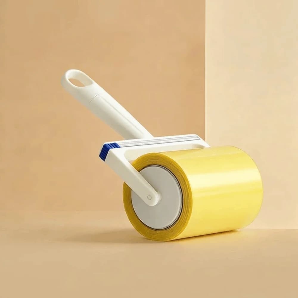 Portable Reusable Cleaning Drum Tearable Paper Strong Adhesive Pet Hair Remover Clothes Roller Lint Roller Pet Hair Cleaning