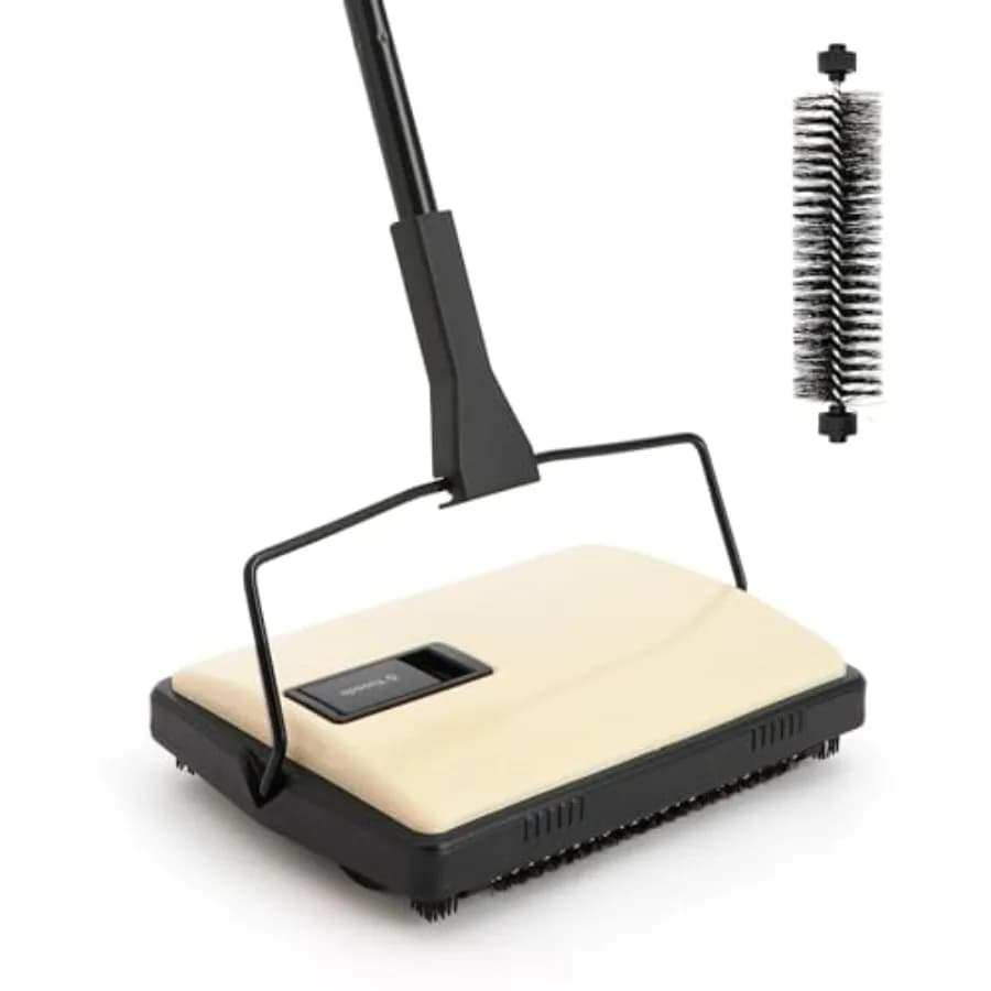 Spazzola Manuale per Tappeti, Leggera e Non Elettrica, per Casa e Ufficio, Ideale per Tappeti e Moquette