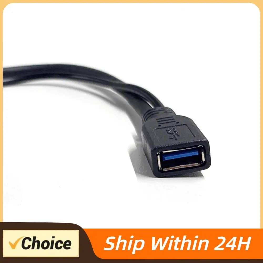 Cavo di prolunga dati USB 3.0 a doppia porta USB con alimentazione aggiuntiva per HDD esterno da 2,5 pollici