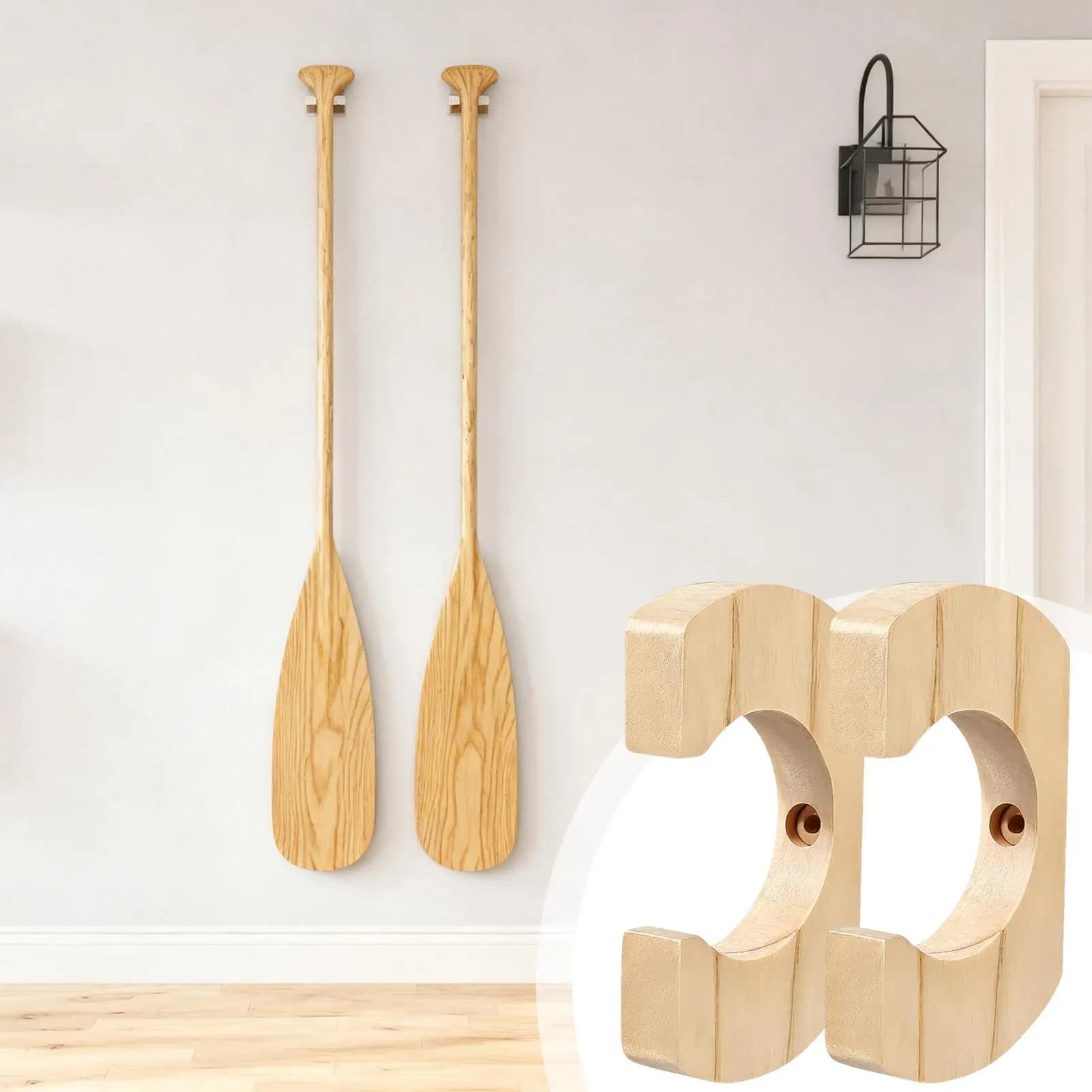 Supporto per Pagaie da Kayak, Portaoggetti da Parete per Pagaie, Rastrelliera per Pagaie da Kayak per Garage, Soggiorno, Camera da Letto, Balconi, Esterni e Interni