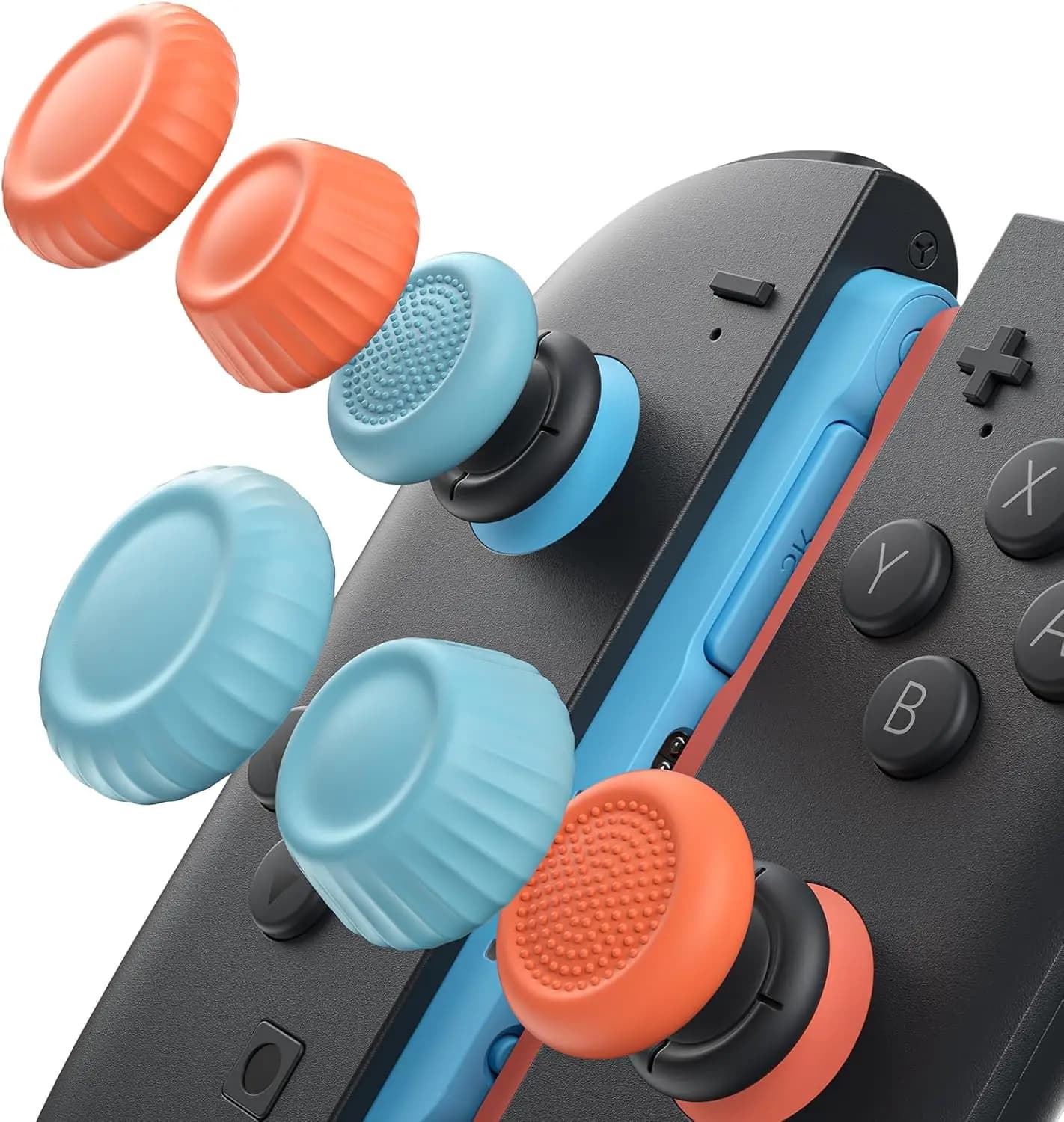 Impugnature per pollice Tappo joystick Copri stick analogico per Nintendo Switch 2 Joy-Con, Joycon Grip Button Stick Cover per Nintendo Switch 2
