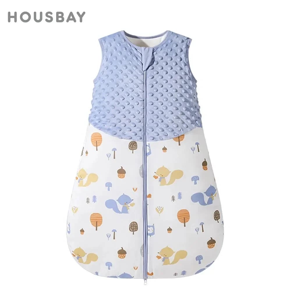 Children's hut 3-24 months Autumn Kids' bed Cover 1.5Tog Doudou Sensation Soft Star Navy Shell Print vest Style