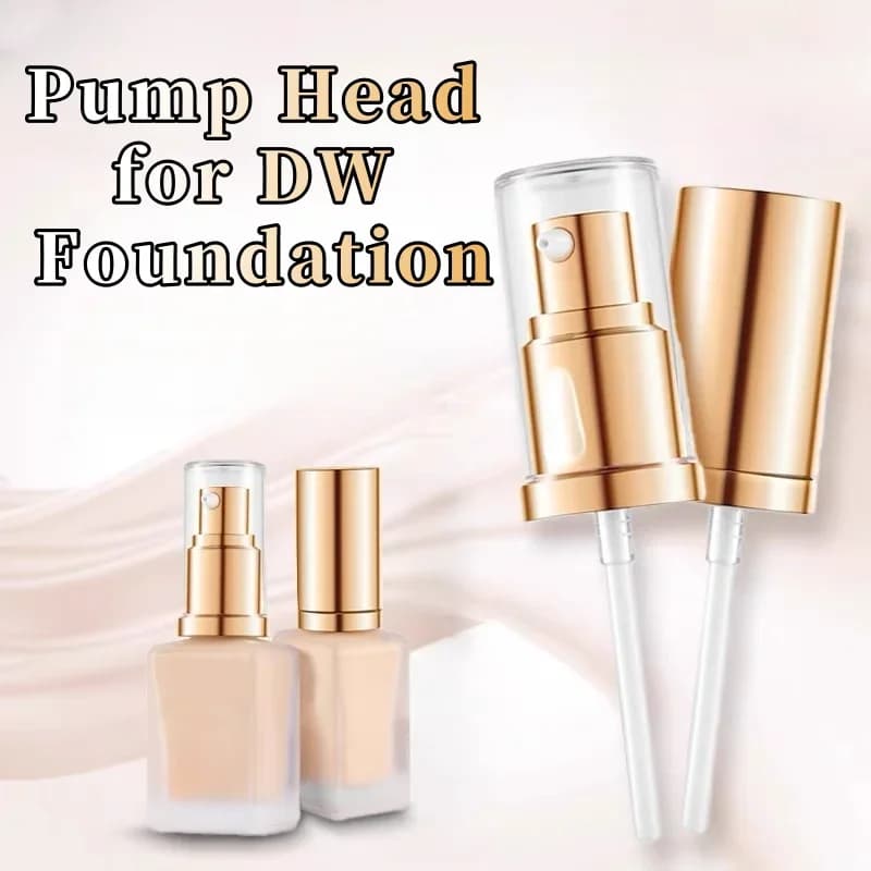 DW liquid foundation pump head, double wear light pump dispenser, DW 30ML bottom pump replacement