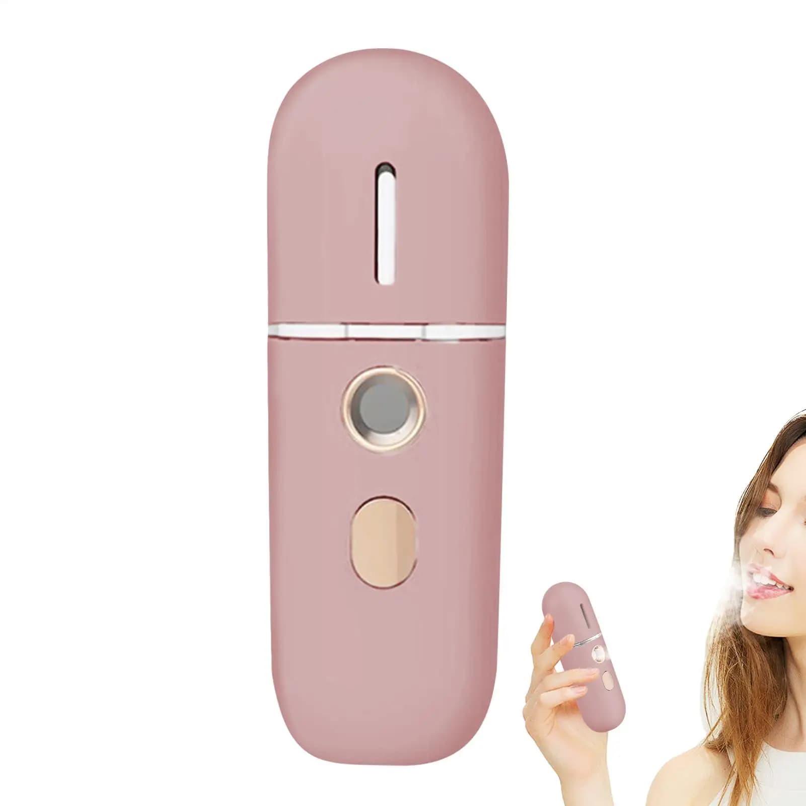 Spruzzatore portatile freddo Vapore silenzioso Spruzzatore nano nebulizzatore Spruzzatore viso silenzioso Umidificatore di bellezza per il trucco quotidiano
