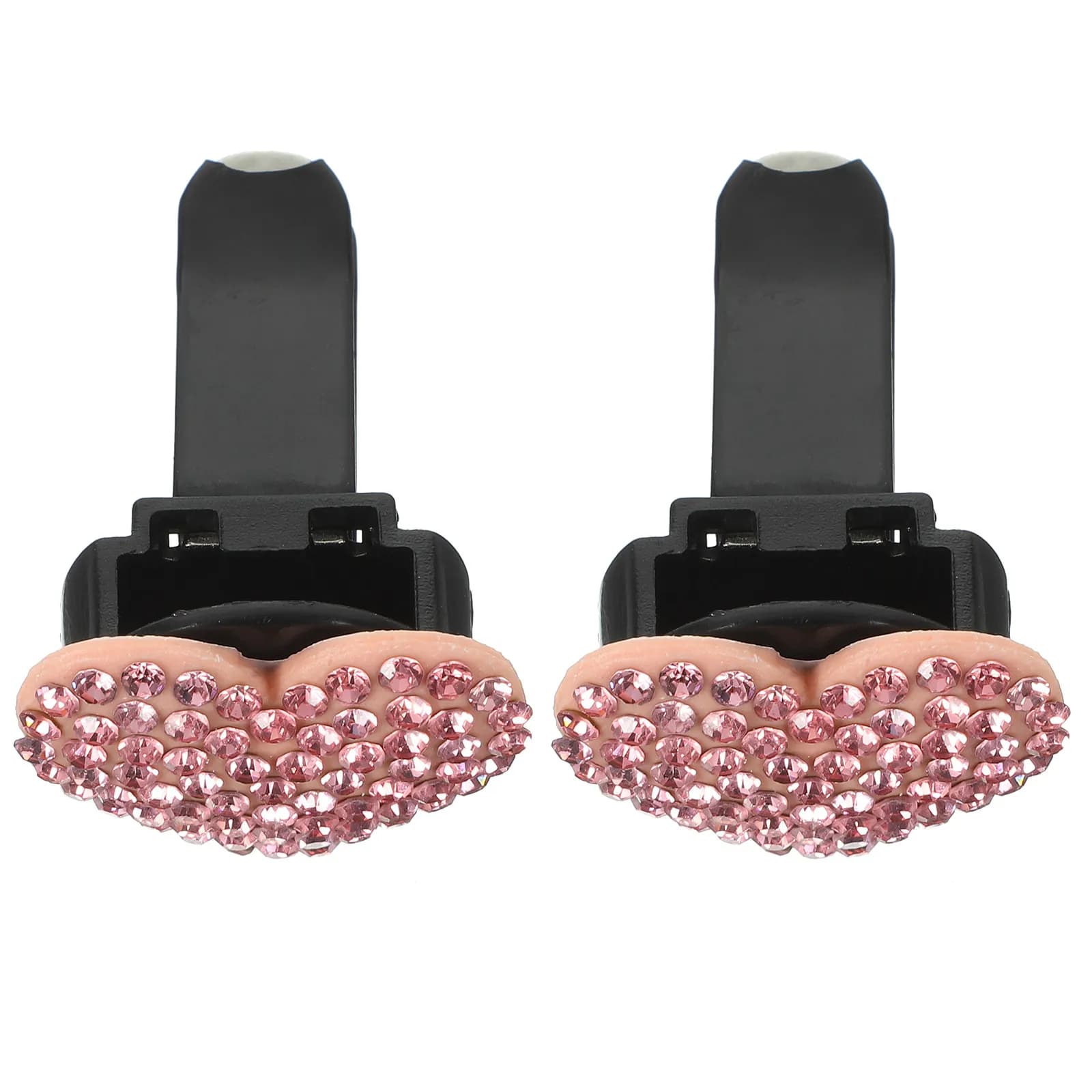 2 Pezzi Clip per Bocchette d'Aria Auto a Forma di Cuore, Deodorante per Auto, Diffusore di Fragranza Decorativo per Interni Auto