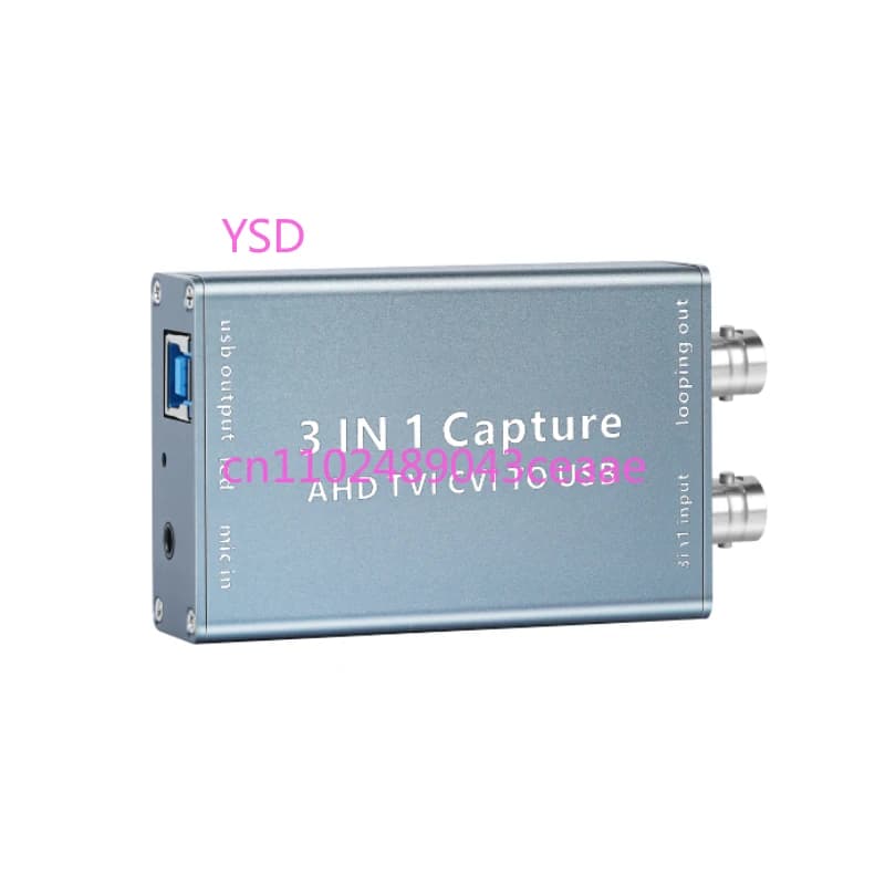 2 pezzi 1080P 60fps AHD TVI CVI a USB 3.0 Scheda di acquisizione video HD Scatola di registrazione per scheda TVI CVI in streaming live