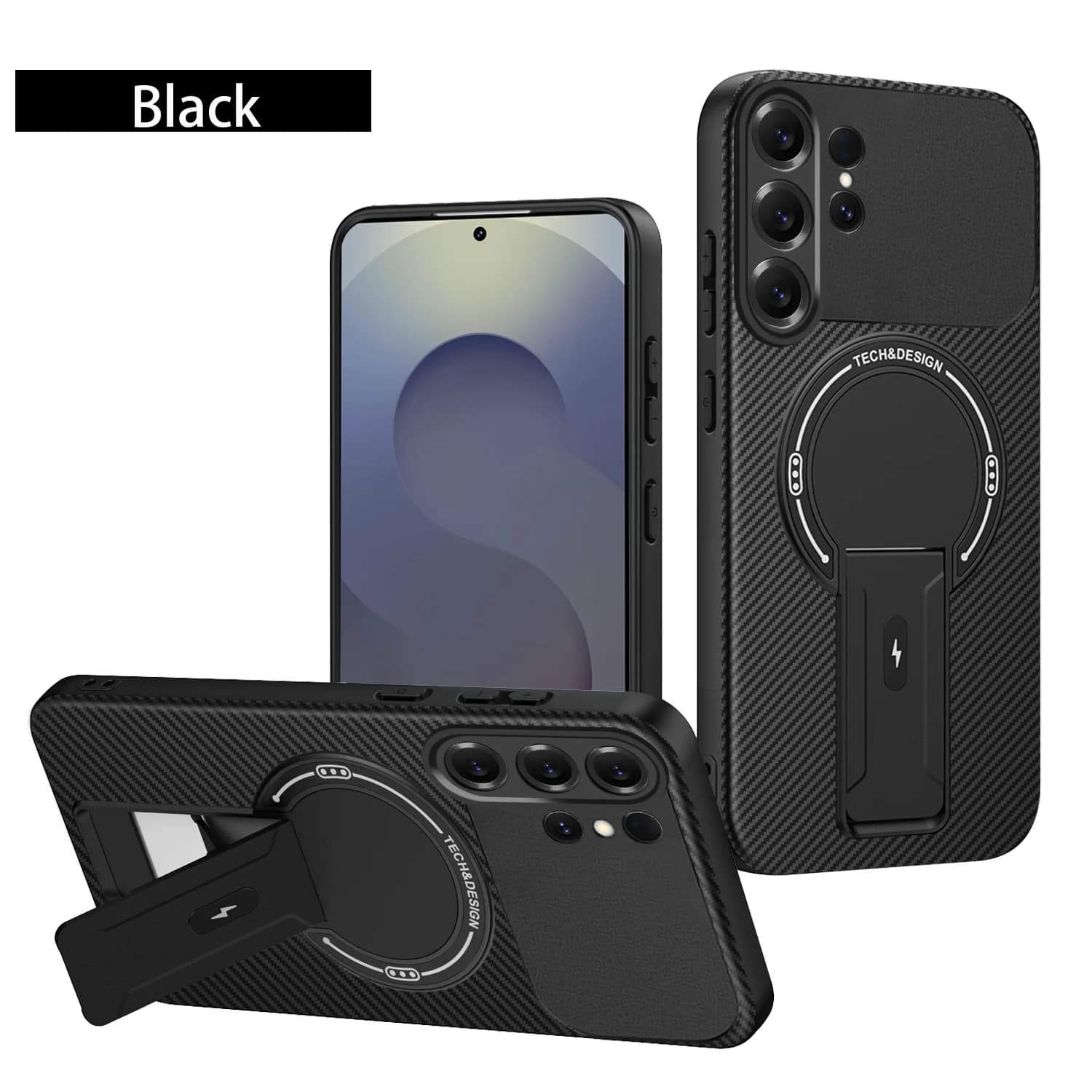 Custodia per Samsung Galaxy S24 Ultra, Cover per Galaxy S23 Ultra, Custodia per Galaxy S22 Ultra con Supporto Magnetico, Protezione Posteriore