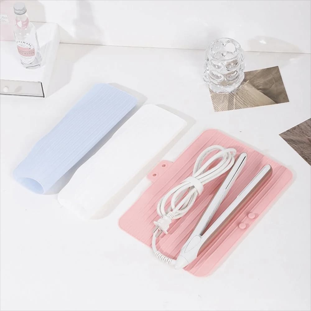 Heat-resistant silicone anti-slip mat, hairdresser plate, hair plate, hair curing wand case, hair curing wand cover