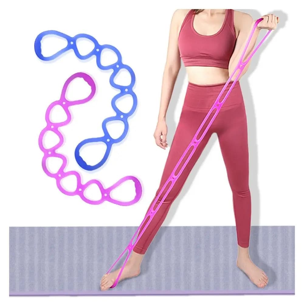 7 Ring 7 Ring Stretch Resistance Band 70cm TEP 7 Ring Exercise Band Portable Multicolor Home Gym Resistance Bands Yoga