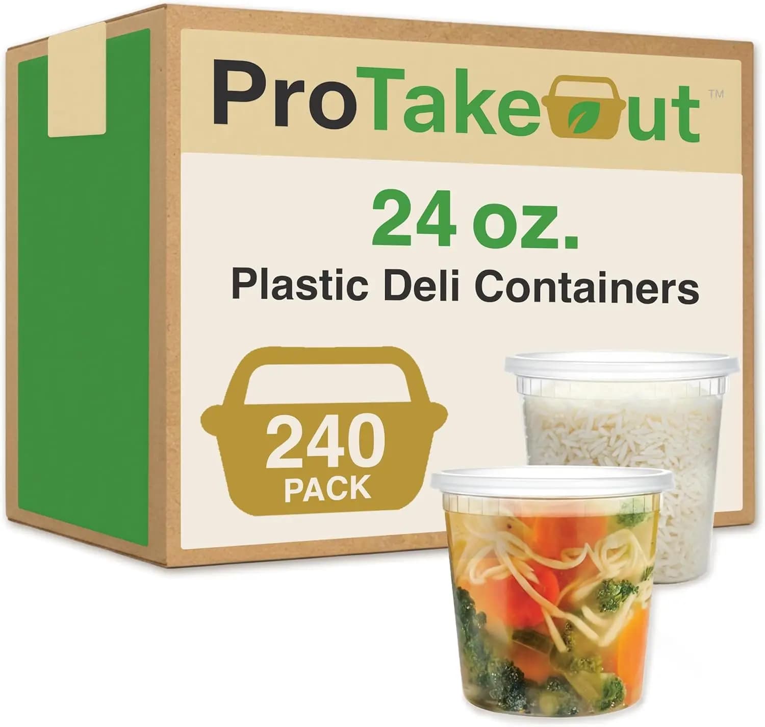 Confezione da 240 Contenitori in Plastica Senza BPA da 24oz con Coperchi Ermetici Antiperdita, Adatti per Microonde, Congelatore e Lavastoviglie, Contenitori Impilabili Riutilizzabili per Preparazione Pasti