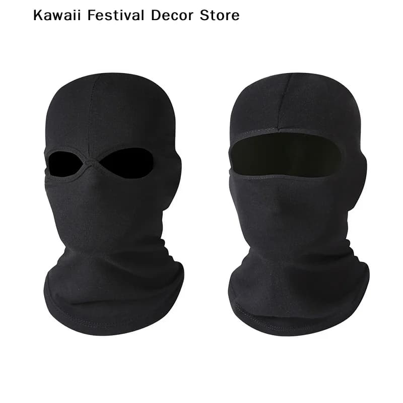 【K】Winter Motorcycle Sports Full Face Mask Soft Breathable Beanies Cycling Helmet Liner Running Hiking Fishing Hood Caps