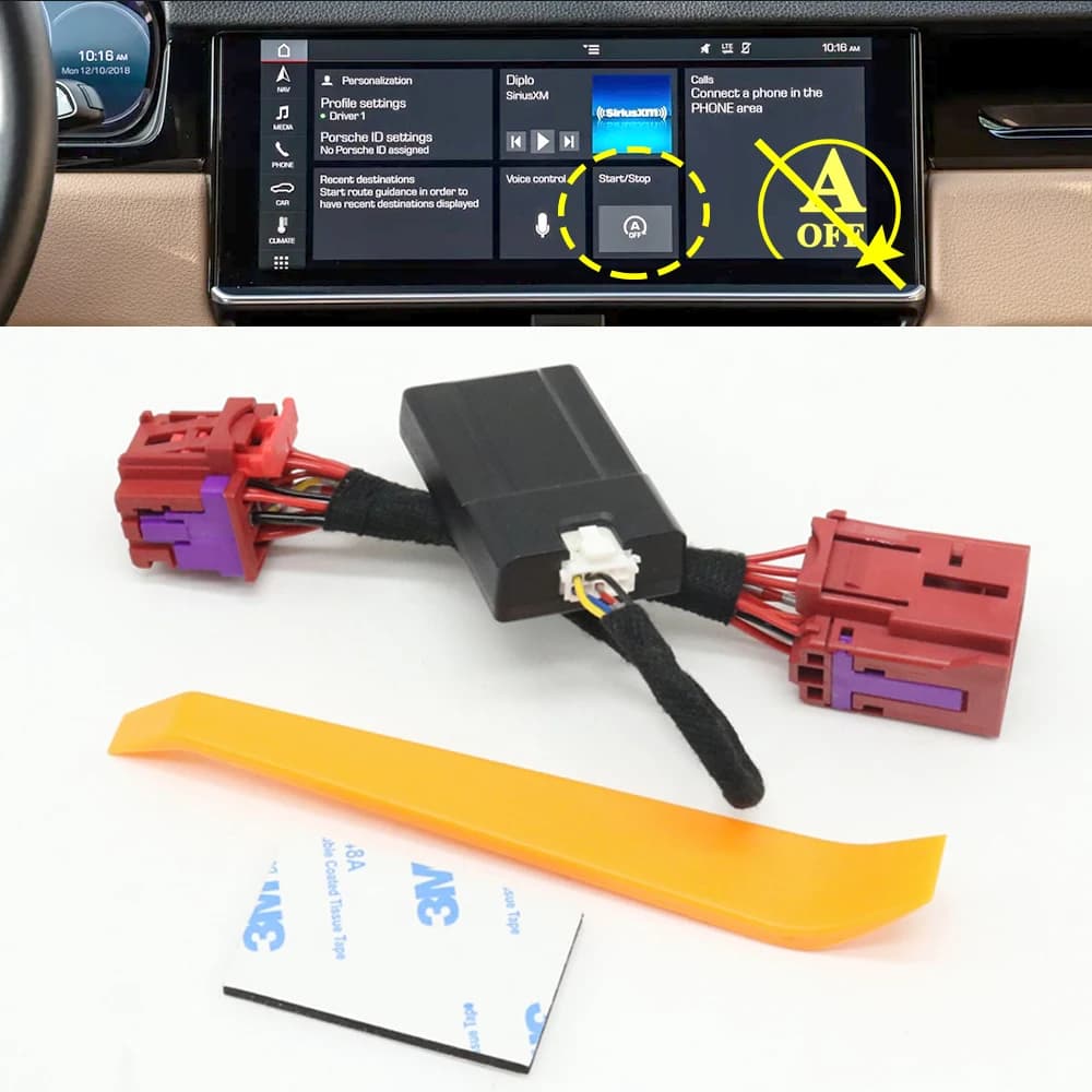 Dispositivo Eliminatore Auto Start-Stop, Sensore di Controllo Spegnimento Motore per Porsche Cayenne 911 18-26, Macan 22-24, Panamera 17-24