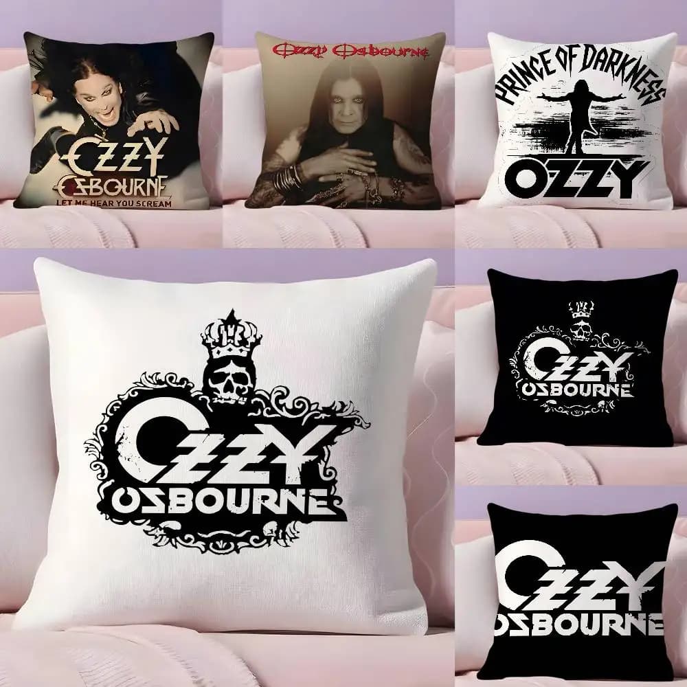 band lead singer O-Ozzy Osbourne pillow case Ultra soft and delicate fabric on skin Cloud as comfort and hidden zipper