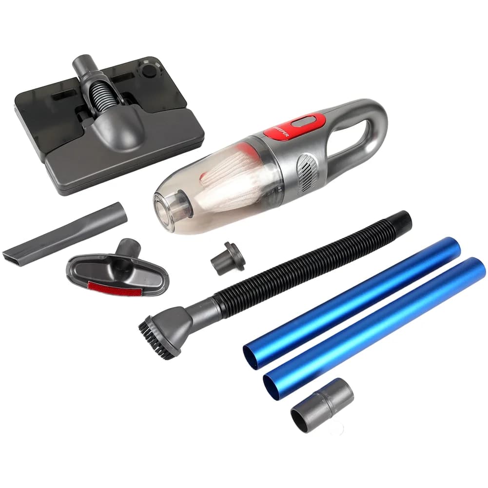 Aspirapolvere Portatile Senza Fili 12000PA, 6 in 1 per Uso Umido e Secco, con Accessori Multipli per Casa e Auto, Ricarica USB