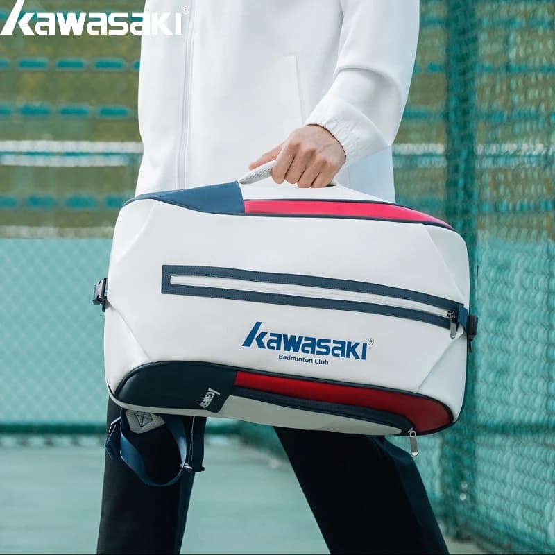 Kawasaki Backpack Waterproof for Badminton and Tennis Rackets, Professional Sports Bag, New Tennis Bag
