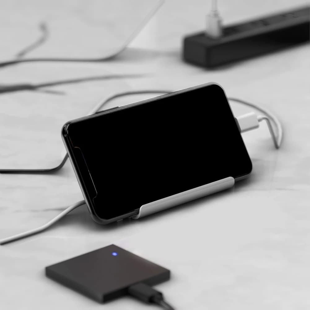 A10I 4 in 1 Hub Phone Stand Holder USB C Cable Splitter USB2.0 Extend Adapter Converter Charging Dock Type-C Adapter