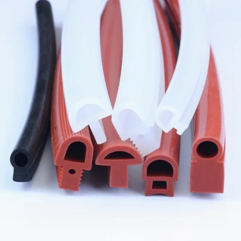 1/3M Door Window Silicone Strip Mushroom Head Sealing Strip High Temperature T-Shaped Silicone Strip for Oven Door Sealing Strip
