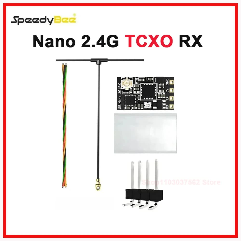 1pcs SpeedyBee Nano 2.4G TCXO ExpressLRS ELRS Receiver for FPV Freestyle Long Range Drones DIY Parts FPV