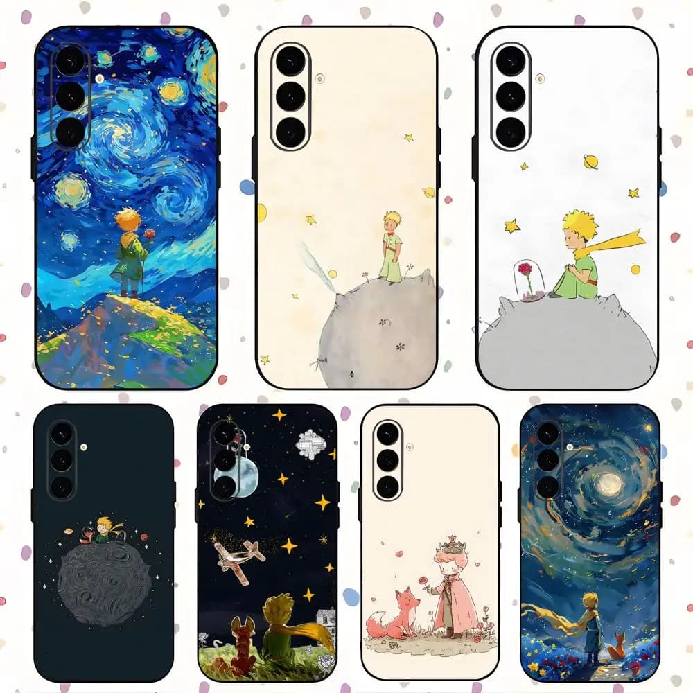 Le Petit Prince fairy tale Hot Phone Case For Samsung Galaxy S26 S25 S24 S23 S22 S21 Plus Ultra Note20 Soft Black