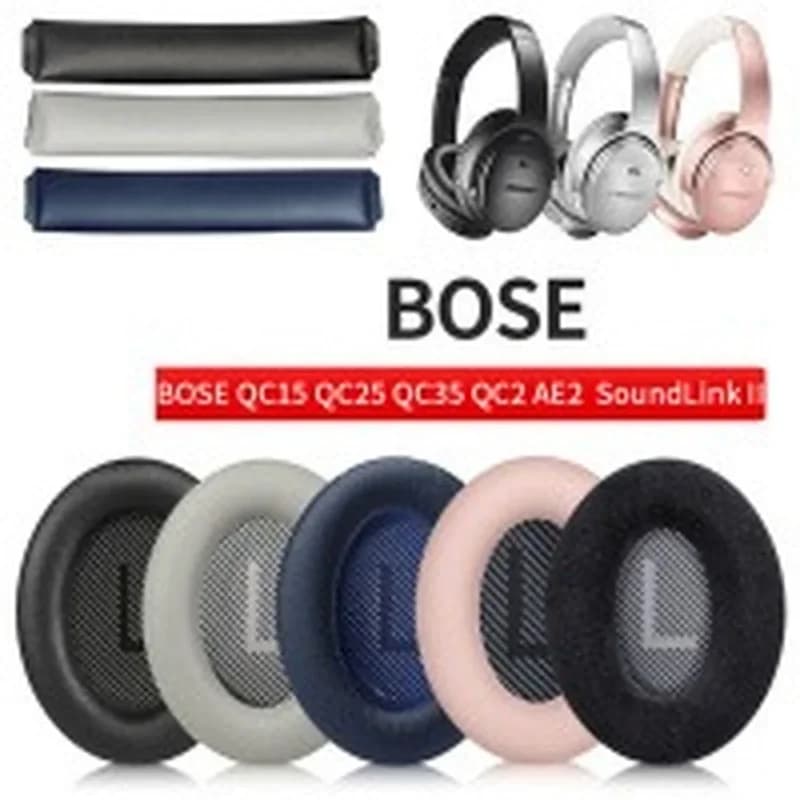 1 pair of BOSE QC35 ear pads for QuietComfort 35 and 35 II memory foam headphones