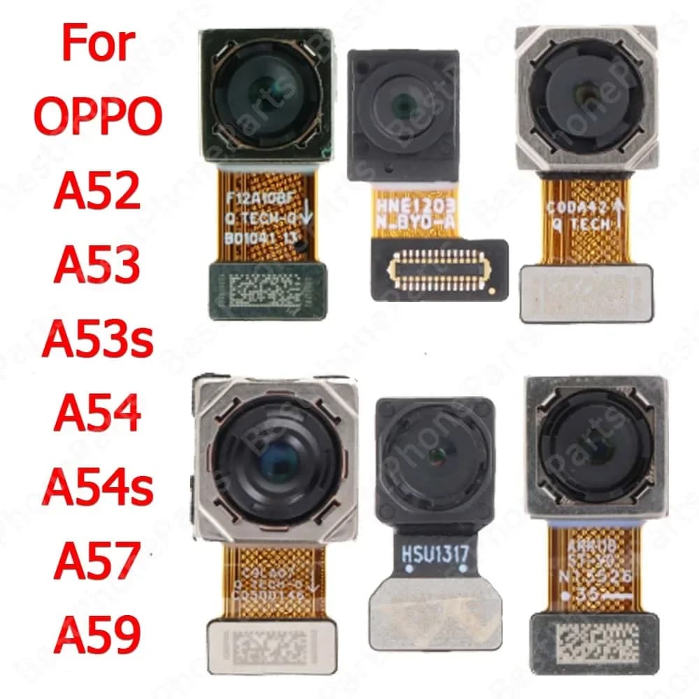 Anteriore Posteriore Fotocamera Posteriore Per OPPO A52 A53 A53s A54 A54s A57 A59 Fronte Vista Posteriore Selfie Grande Modulo Fotocamera Cavo Della Flessione