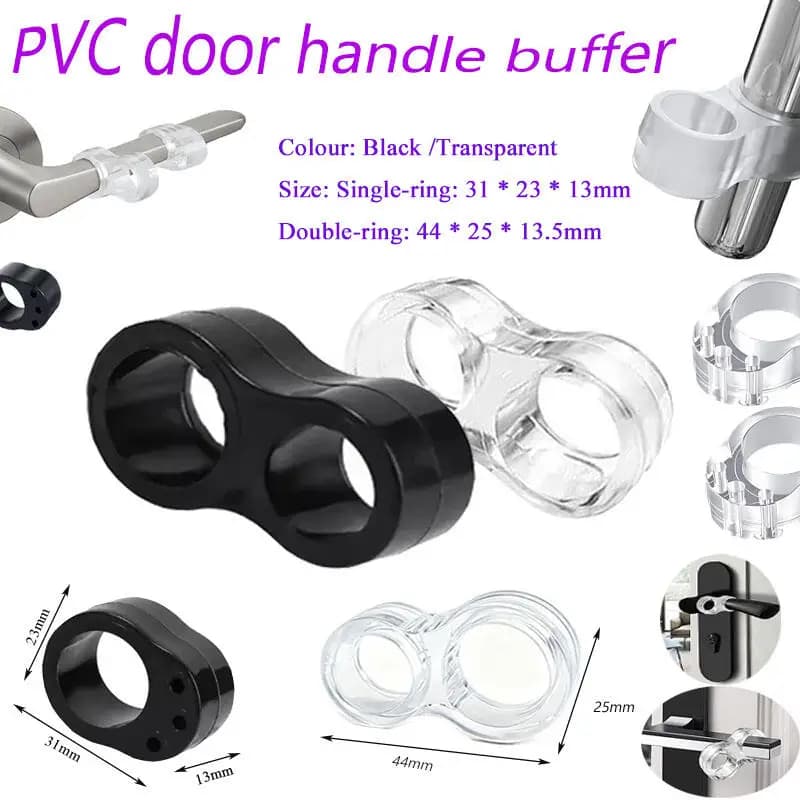 5 pezzi paraurti fermaporta maniglia per porta in PVC tampone protezione da parete protezione anticollisione anelli antiurto per maniglia della porta dei mobili