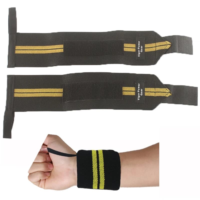 Cinturini da polso sportivi traspiranti, sollevamento pesi, supporto per il polso Fitness, cinghie per bretelle, fasce, Crossfit, palestra, allenamento, 1 paio
