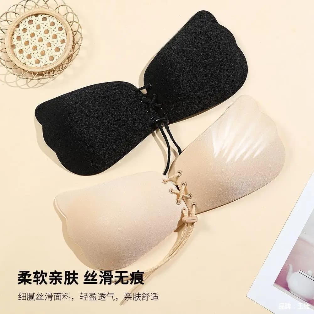 Lala Goddess Adesivi per il Seno, Adesivi per il Seno con Effetto Push-up, Reggiseno con Ali, in Silicone, Invisibile, Speciale per Seni Grandi