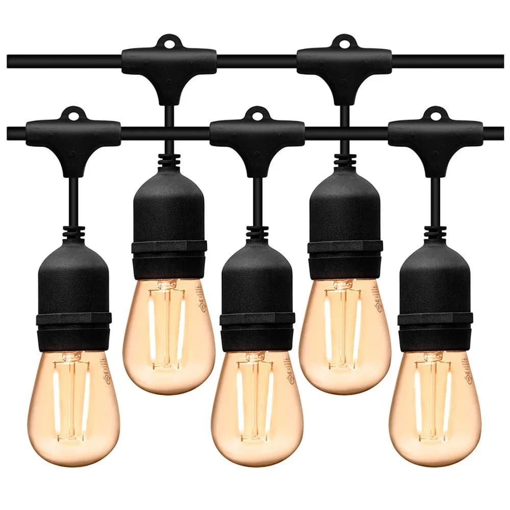 AC 220V 110V E27 LED Bulb String Lights 5M 10M per Indoor Outdoor IP65 Street Garden Backyard Party Christmas Holiday Decor Lamp